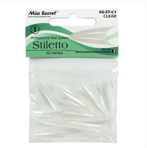 MIA SECRET STILETTO REFILL TIPS - CLEAR  - #8