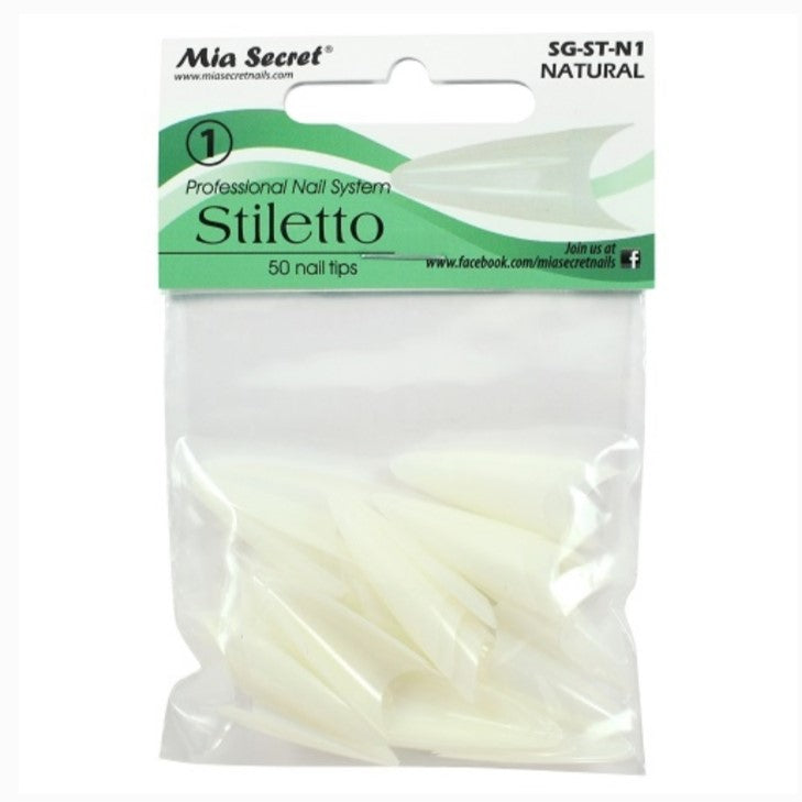 MIA SECRET STILETTO REFILL TIPS - NATURAL - #10