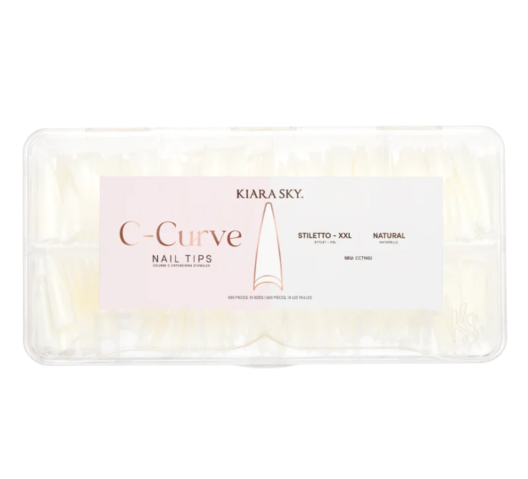 KIARASKY C-CURVE TIP XXL STILETTO - NATURAL