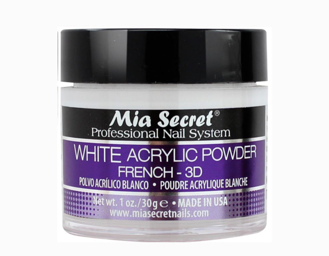 MIA SECRET WHITE ACRYLIC POWDER - 1OZ
