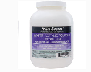 MIA SECRET WHITE ACRYLIC POWDER - 5LBS