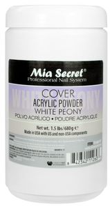 MIA SECRET COVER WHITE PEONY ACRYLIC POWDER