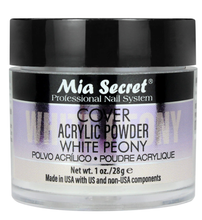 Load image into Gallery viewer, MIA SECRET COVER WHITE PEONY ACRYLIC POWDER
