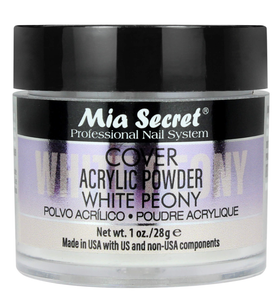 MIA SECRET COVER WHITE PEONY ACRYLIC POWDER