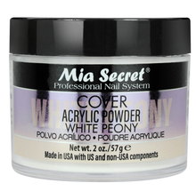 Cargar imagen en el visor de la galería, MIA SECRET COVER WHITE PEONY ACRYLIC POWDER
