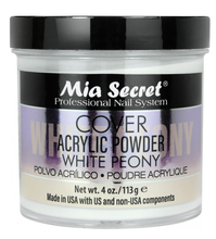 Cargar imagen en el visor de la galería, MIA SECRET COVER WHITE PEONY ACRYLIC POWDER
