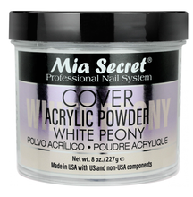 Cargar imagen en el visor de la galería, MIA SECRET COVER WHITE PEONY ACRYLIC POWDER
