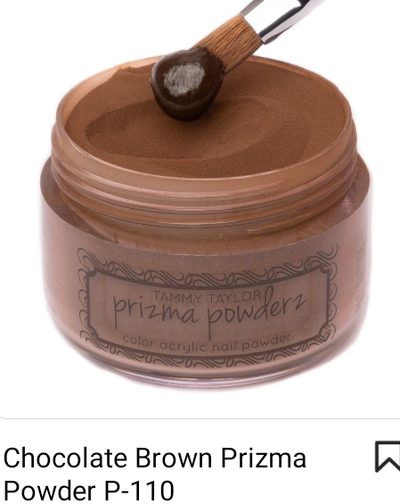 TAMMY TAYLOR COLORED ACRYLIC POWDER PRIZMA 1.5OZ - CHOCOLATE BROWN