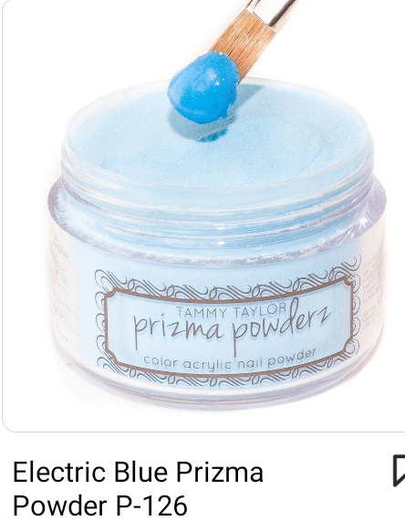 TAMMY TAYLOR COLORED ACRYLIC POWDER PRIZMA 1.5OZ - ELECTRIC BLUE