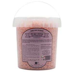 NACACH HARD WAX BEADS PURE PINK BUCKET 2.5LBS