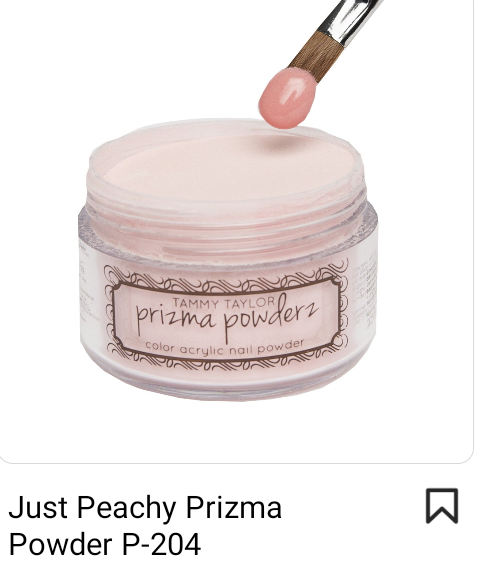 TAMMY TAYLOR COLORED ACRYLIC POWDER PRIZMA 1.5OZ - JUST PEACHY