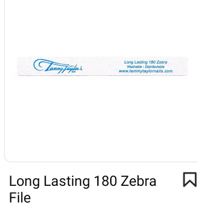 TAMMY TAYLOR 180-BLUE LONG LASTING ZEBRA FILE