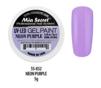 MIA SECRET UV-LED GEL PAINT - NEON PURPLE