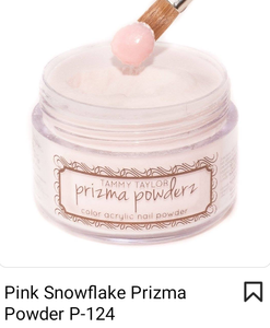 TAMMY TAYLOR COLORED ACRYLIC POWDER PRIZMA 1.5OZ - PINK SNOWFLAKE