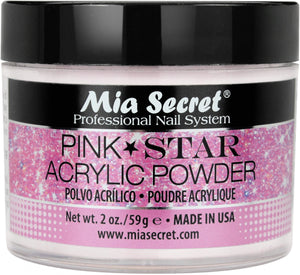 MIA SECRET PINK STARS ACRYLIC POWDER 2OZ