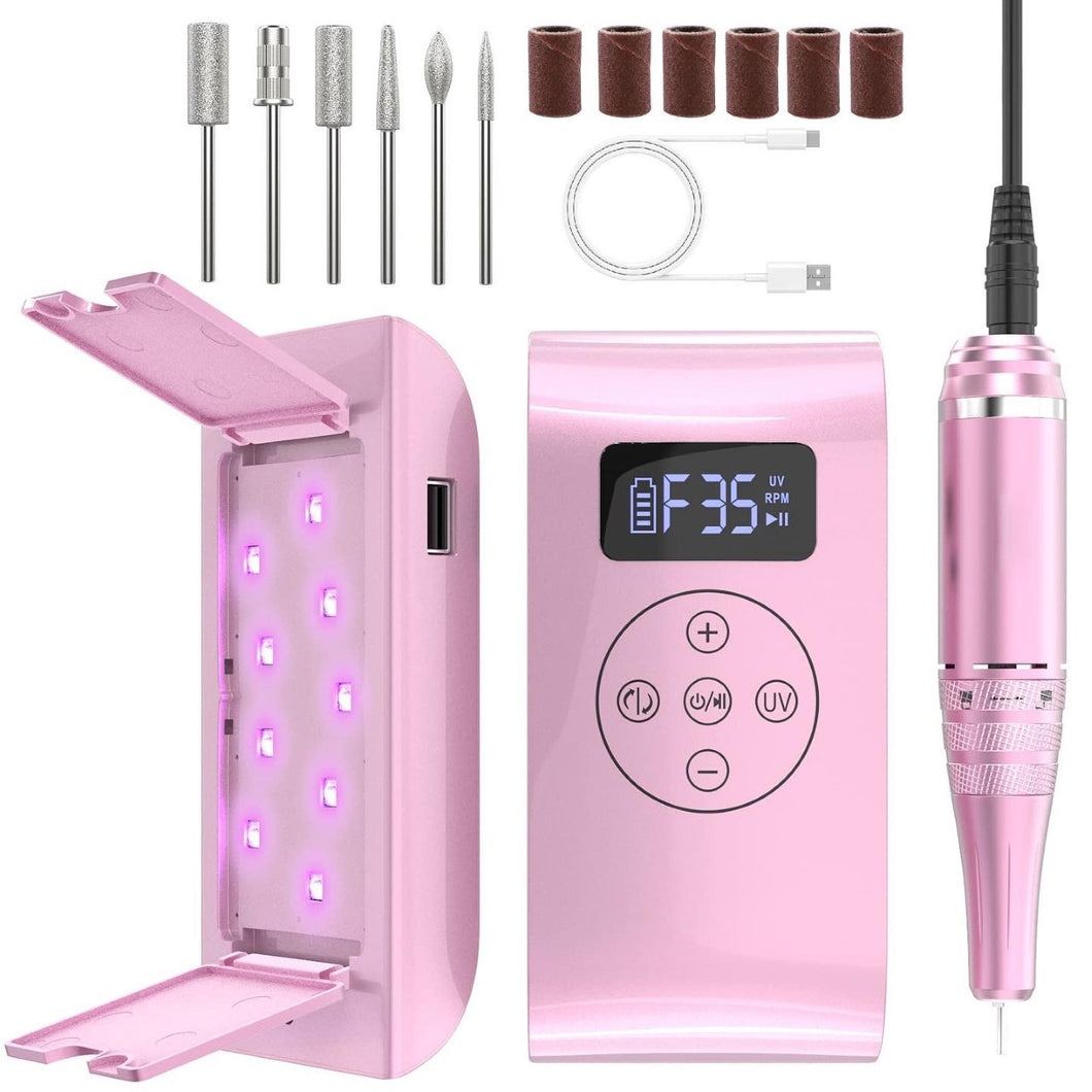 BE 2 IN 1 NAIL DRILL AND LED/UV LAMP