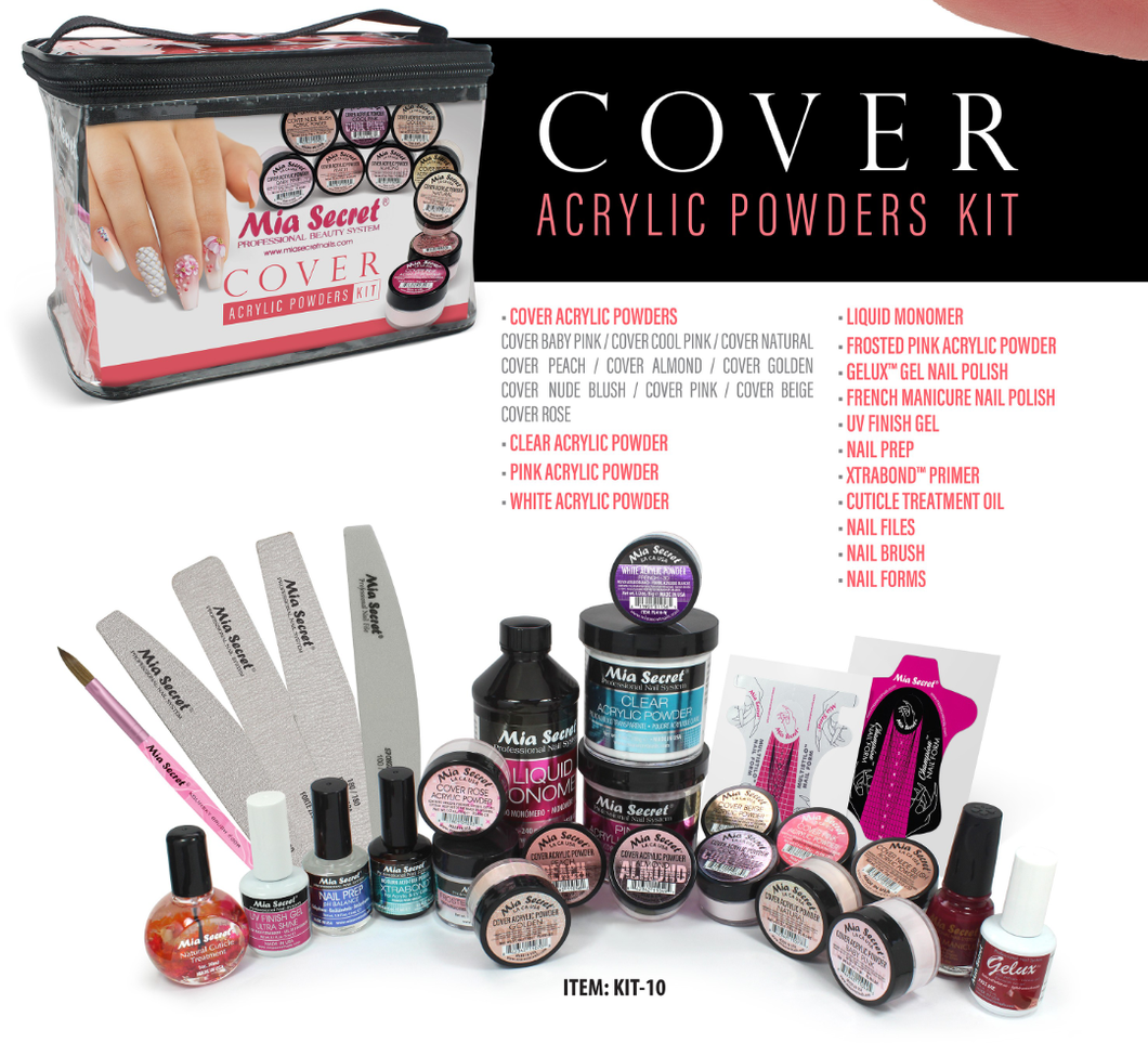 MIA SECRET COVER ACRYLIC POWDERS KIT